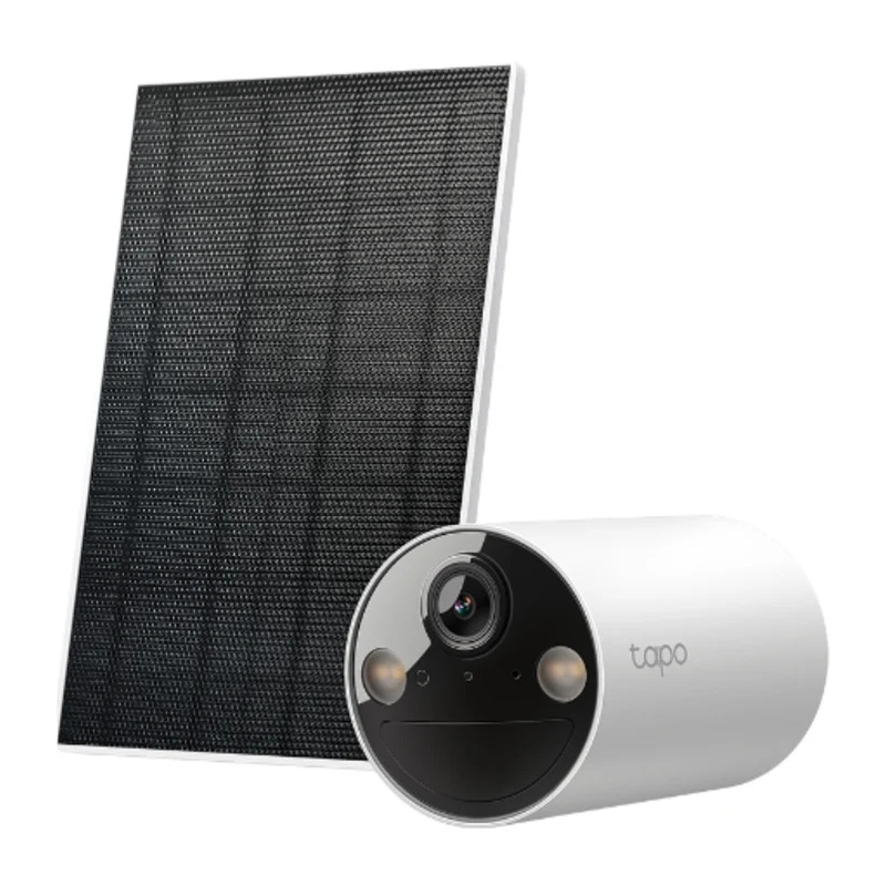 TP-Link Tapo Cámara de Seguridad Wi-Fi 3 MP con Panel Solar, Tapo C410 KIT