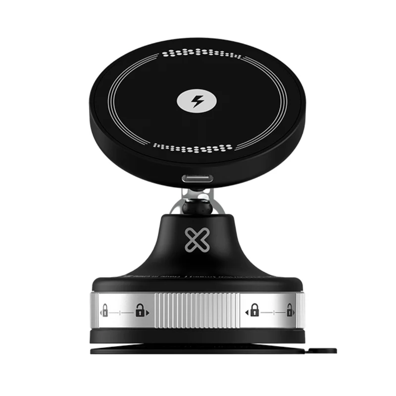 Klip Xtreme Cargador Inalámbrico Magnético para Carro 15 W, KCW-250