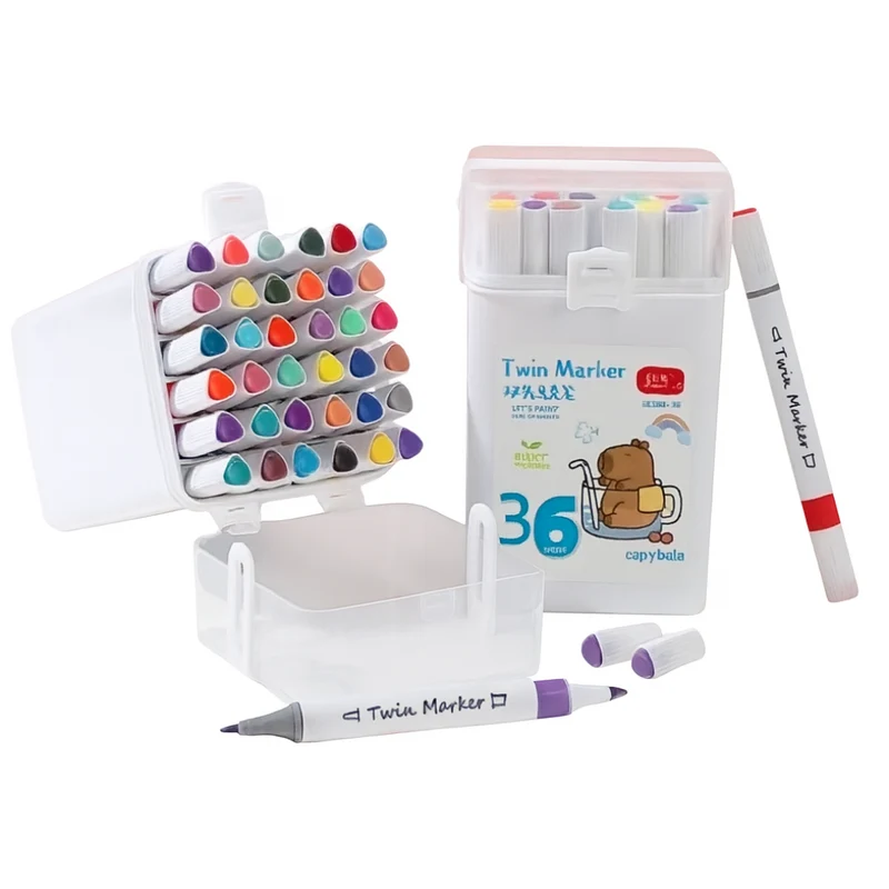 Miomu Set de Marcadores de Doble Punta, 36 Piezas