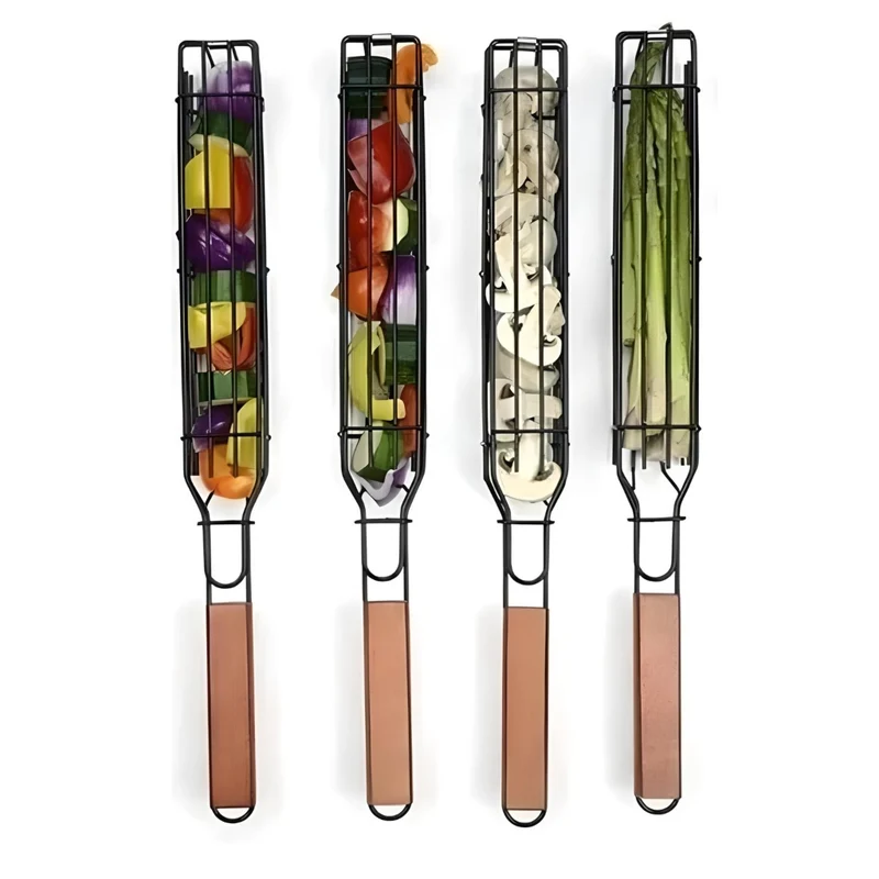 Miomu Pincho de Acero Inoxidable para Asar Verduras en Barbacoas
