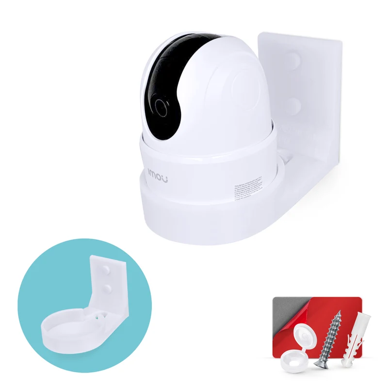 Montaggio a parete compatibile con Imou 2C 2MP e 2C 4MP Pet & Baby Camera per interni, staffa di supporto per telecamera di sicurezza, riduce i punti ciechi e il disordine