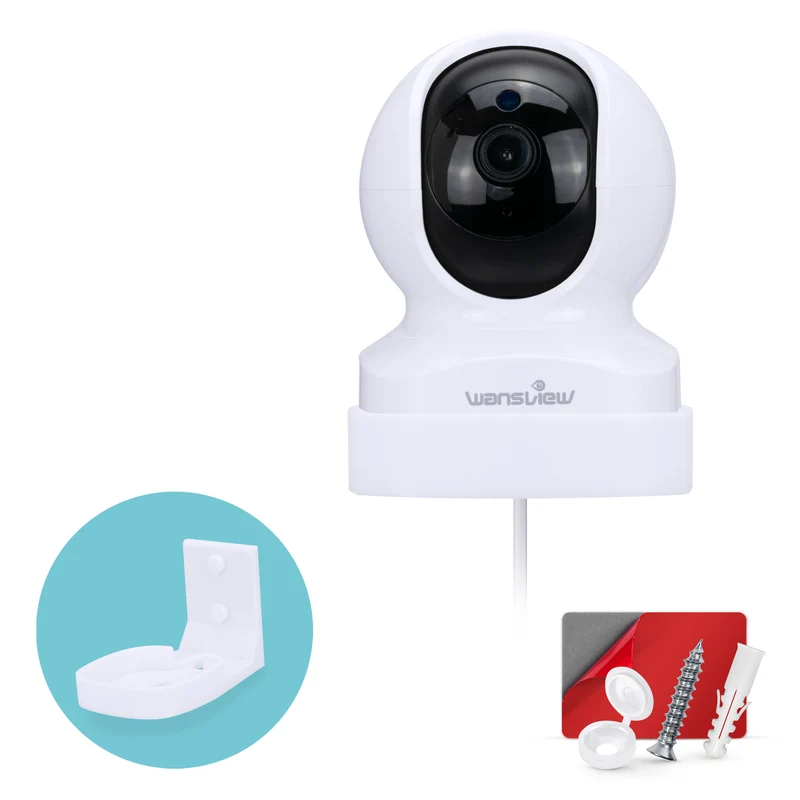 Supporto per montaggio a parete per telecamera di sicurezza intelligente Wansview Dome Q5, staffa progettata su misura, riduce i punti ciechi e il disordine
