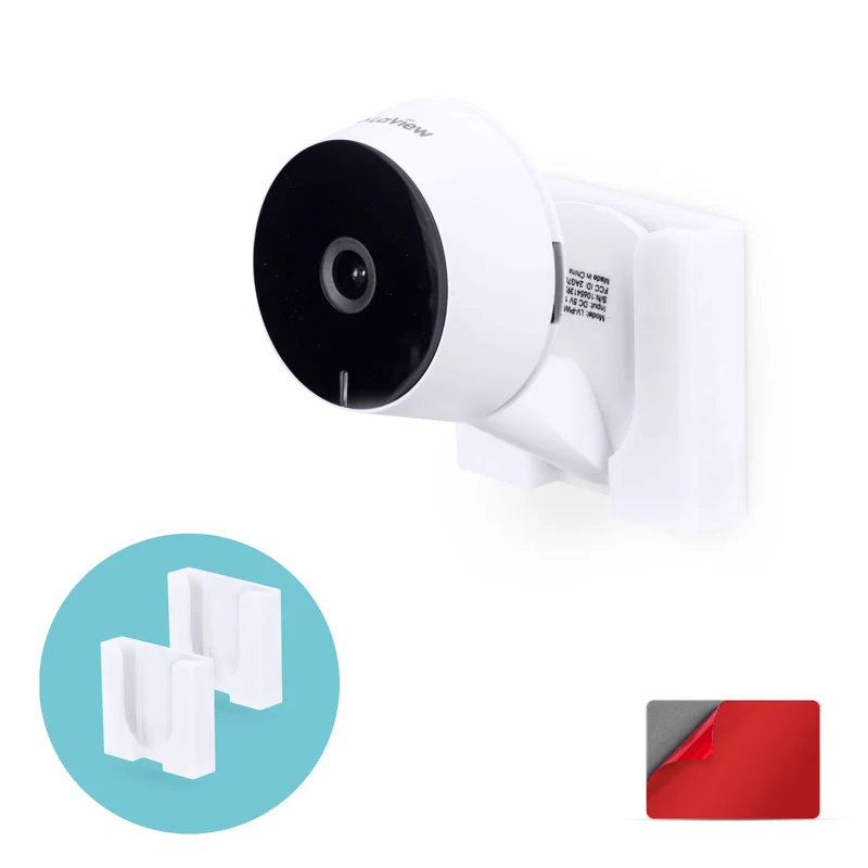 Montaggio a parete per telecamera interna LaView LV-PWF1 1080P HD, staffa adesiva per supporto telecamera di sicurezza, riduzione di punti ciechi e disordine, montaggio adesivo e avvitabile