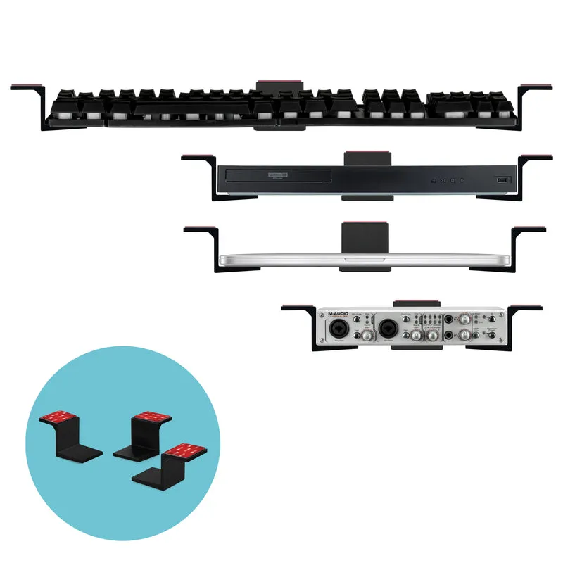 Supporto adesivo sotto la scrivania per laptop, fino a 1.9"/48 mm di spessore, per laptop Macbook Router Surface iPad Tablet e altro