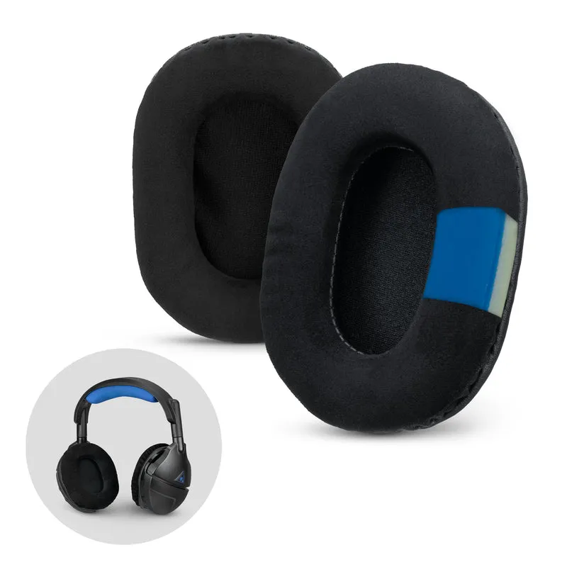 Cuscinetti auricolari per cuffie da gioco migliorati - ovali piccoli - micro pelle scamosciata con gel di raffreddamento e memory foam per Steelseries, Hyperx, Sony MDR-7506, AKG, Turtlebeach, Sennheiser e altri (micro pelle scamosciata)