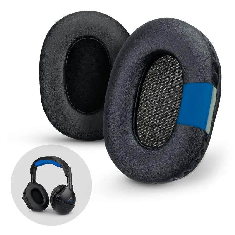 Cuscinetti auricolari per cuffie da gioco migliorati - ovali piccoli - pelle PU con gel di raffreddamento e memory foam per Steelseries, Hyperx, Sony MDR-7506, AKG, Turtlebeach, Sennheiser e altri