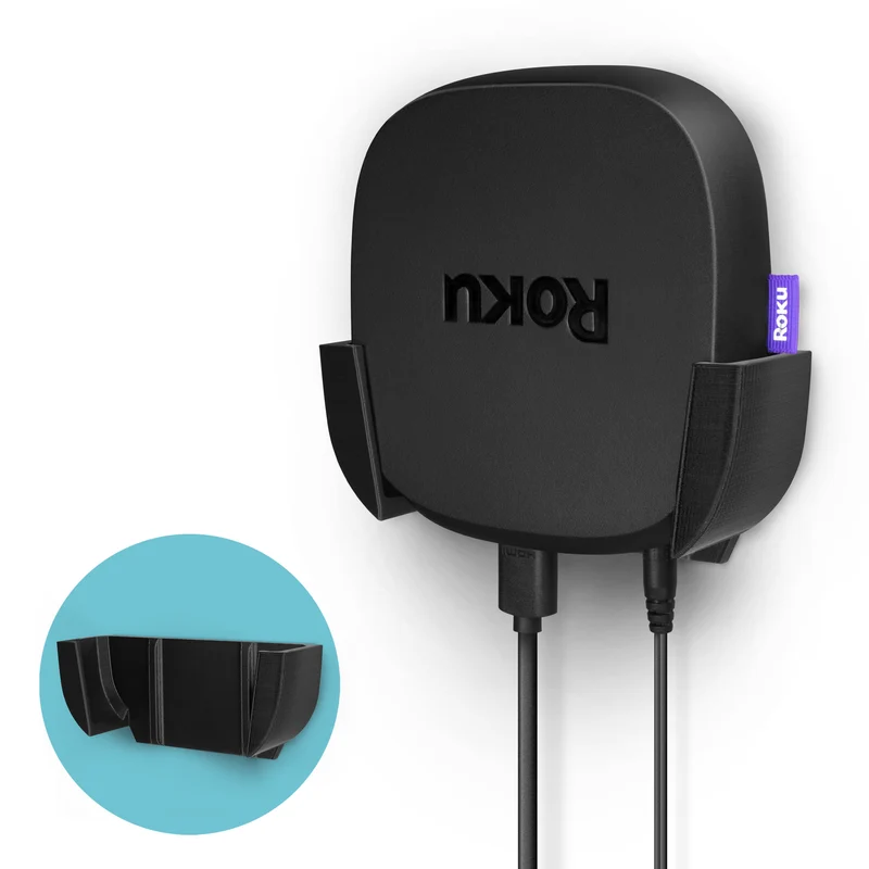Supporto da parete e TV Roku Ultra 2020 - Supporto adesivo, senza viti o disordine