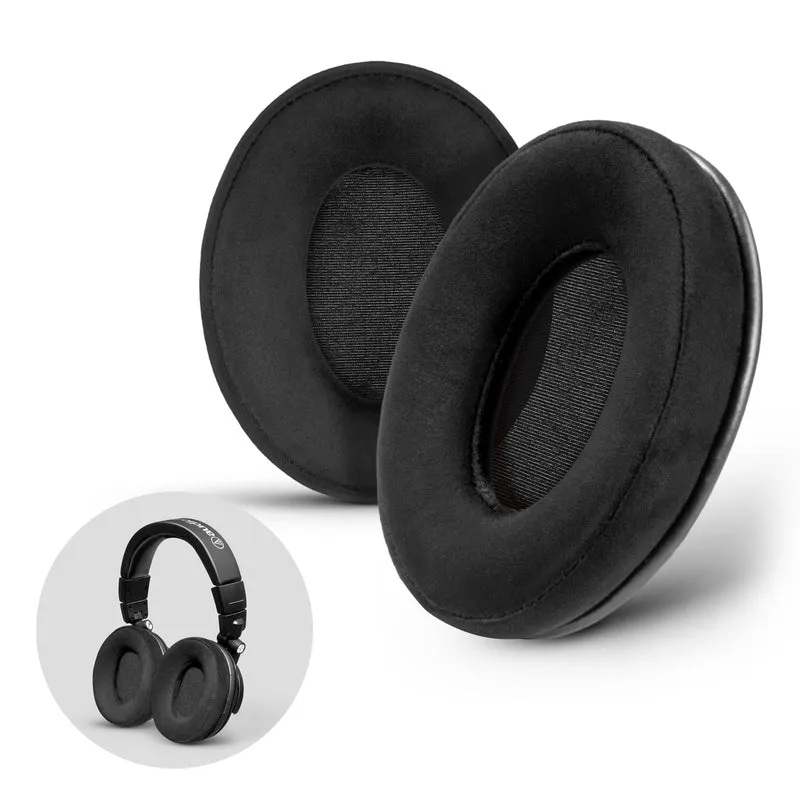 Cuscinetti di ricambio ProStock serie ATH M50X e M - Forma personalizzata con memory foam - Micro pelle scamosciata
