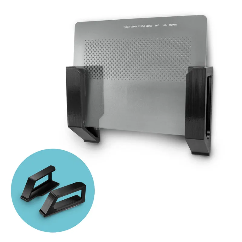 Supporto a parete senza viti per router, decoder per cavi e altro - Dispositivi fino a 1.5 mm di spessore
