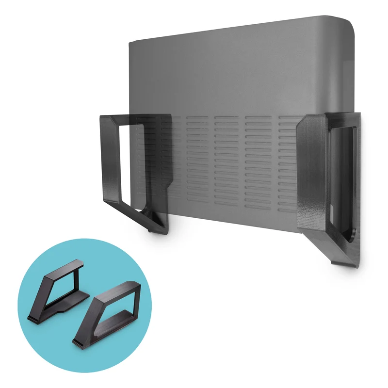 Supporto da parete senza viti per router, decoder via cavo, dispositivi intelligenti e altro - Dispositivi fino a 2.25"/ 57 mm di spessore
