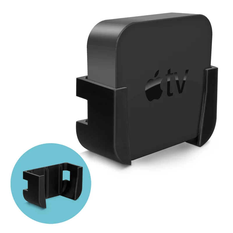 Supporto adesivo da parete e TV per Apple TV 4K e HD - Nessuna vite o disordine
