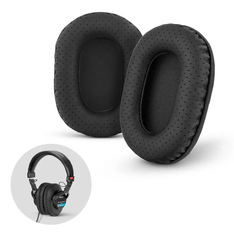 SONY MDR-7506 Cuscinetti di ricambio perforati adatti anche per cuffie V6, CD900ST (PERF)