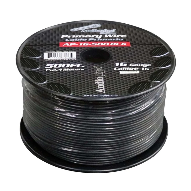 Audiopipe Carrucha de Cable Primary Wire Calibre 16, 152.4 m