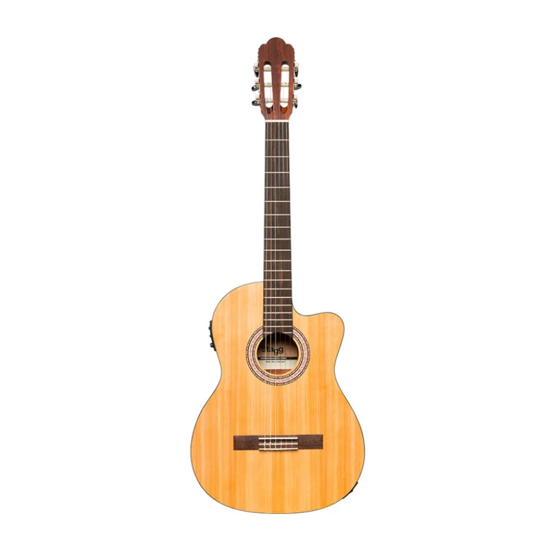 Stagg Guitarra Electroacústica 4/4 Natural, SCL70TCE-NAT
