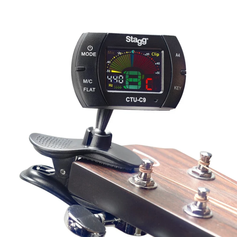 Stagg Sintonizador Automático de Clip con Micrófono (CTU-C9)