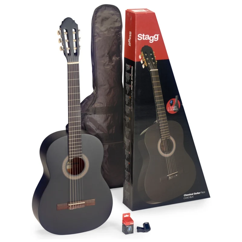 Stagg Set Guitarra Acústica Clásica 4/4 C440M, 3 Piezas