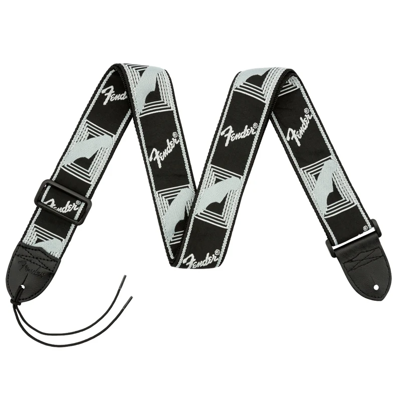 Fender Monogrammed Strap Black/Light Grey/Dark Grey 2" Tracolla x chitarra