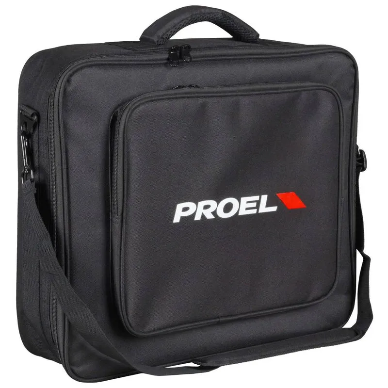 Proel BAGMQ1222X Borsa trasporto mixer x modello MQ1222X maniglia trasp., Nero