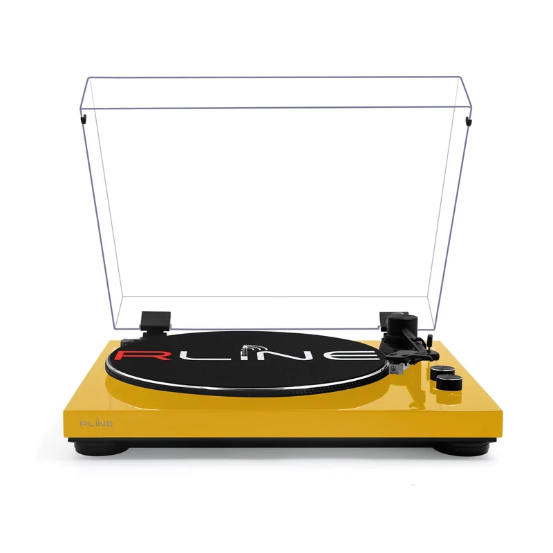 RLINE RLTN11GY Giradischi a cinghia con modulo Bluetooth, Giallo Lucido