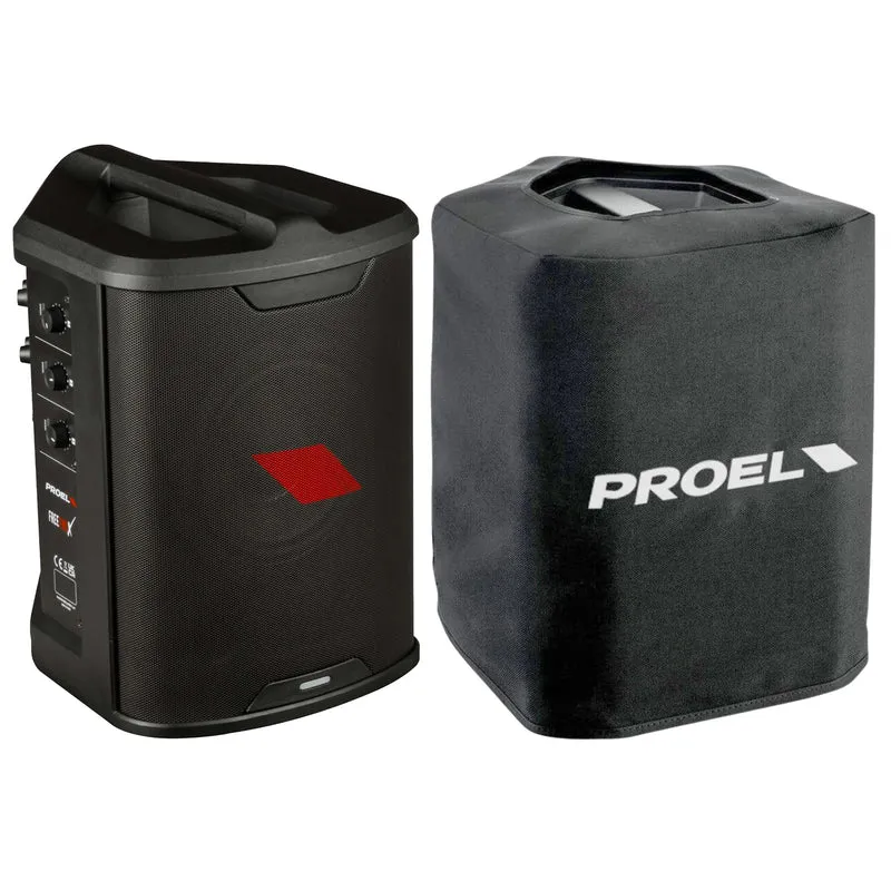 Proel FREETWOX Sist. a batteria USB PLAYER BT. ST 400w Picco Nero +COVERFREEONEX