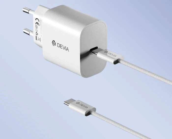 CARICABATTERIE RAPIDO PD 30W GAN CON CAVO TYPE-C DEVIA