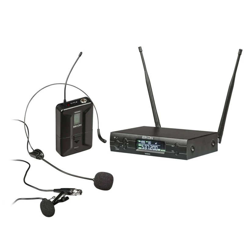 EIKON WM900H UHF C:614-670MHz Sist. Mic. Pro Wirel. archetto x canto e present.