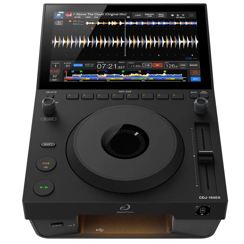 AlphaTheta CDJ-1500X Lettore multimediale DJ standalone con touchscreen 10,1"