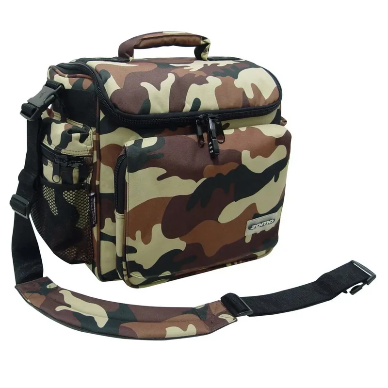 Zomo DJ-TANK CAMOUFLAGE-BROWN Borsa x circa 70 Vinili + borsa porta CD x 24 CD