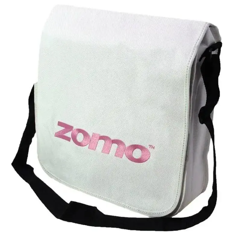 Zomo RECORDBAG STREET-1 WEIB/PINK Borsa leggera x trasp. vinile Bianco/Logo Rosa