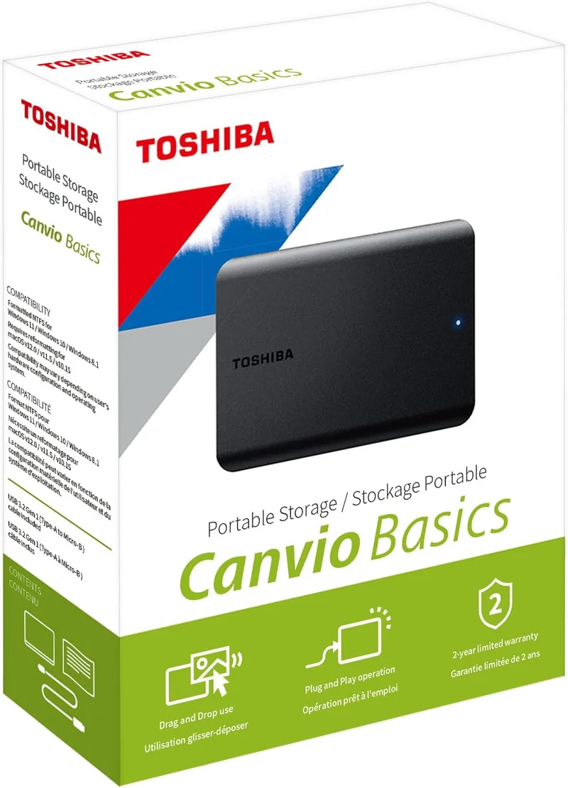 Hard Disk Esterno Toshiba 2TB USB3.0 HDTB520EK3AA