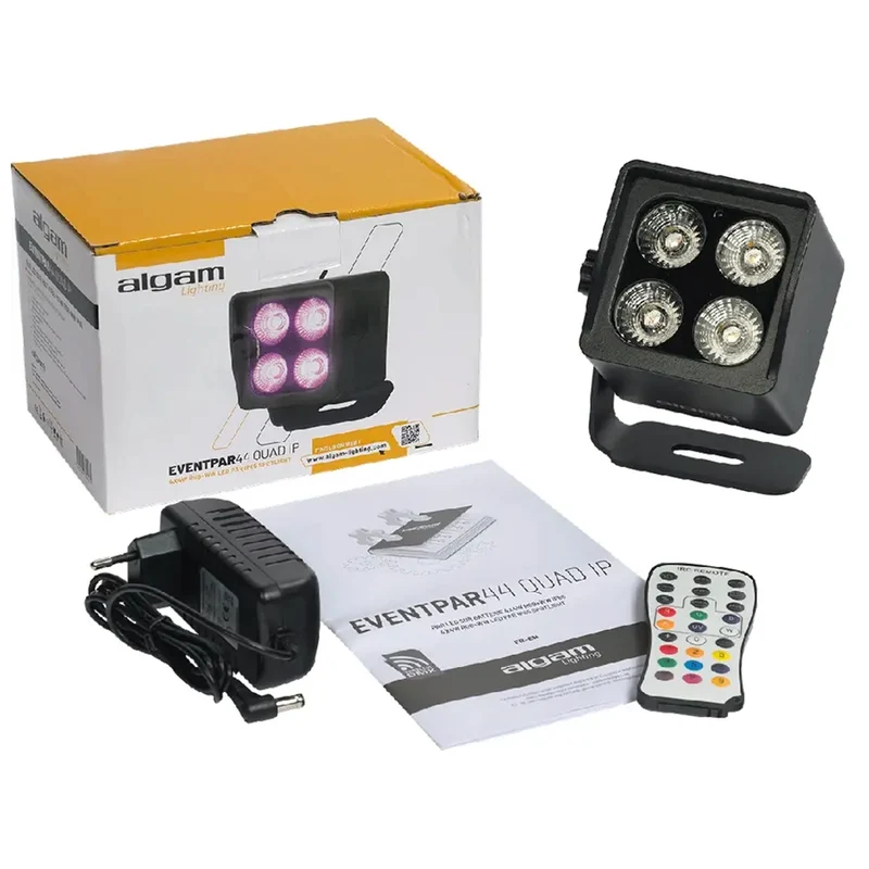 Algam Lighting EVENTPAR44-QUAD-IP Par Led 4x4W IP65 a Batteria
