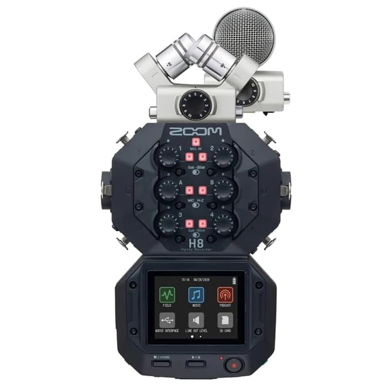 Zoom H8+MS PACK Registratore Dig. Port. interfaccia USB+ XYH-6 e MSH-6 2 capsule