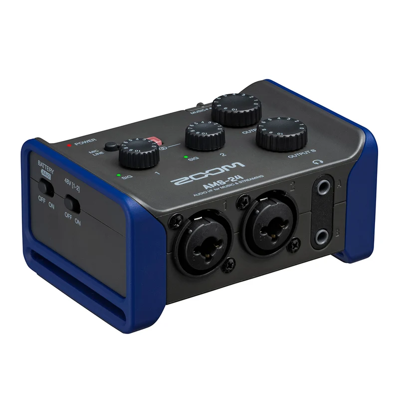 Zoom AMS-24 Interfaccia audio per registrazione e streaming 2-In 4-Out