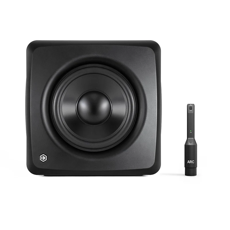 IK Multimedia iLoud SUB Subwoofer compatto potente x Studio, 200w di picco, Nero