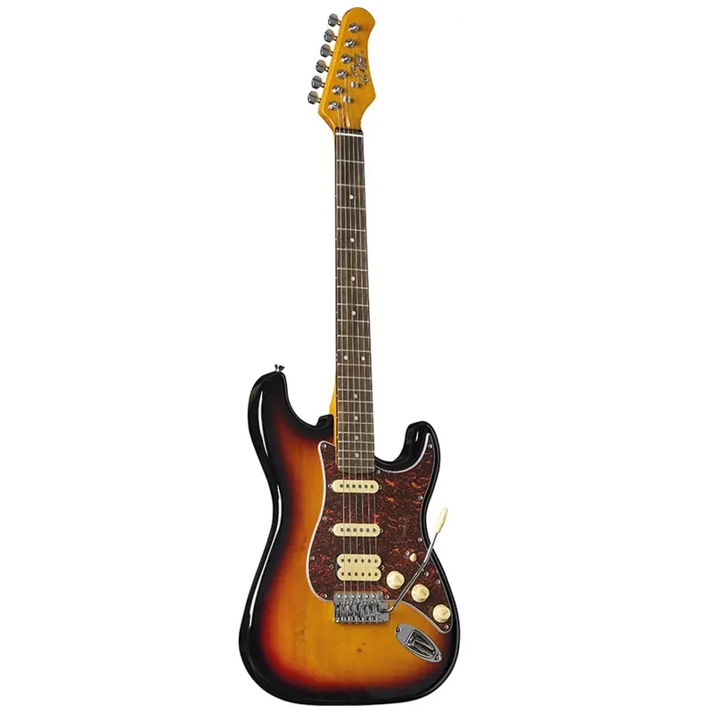 Eko ST-350 SUNBURST Chitarra Elettrica 22 Tasti con switch blade 5 vie, Sunburst