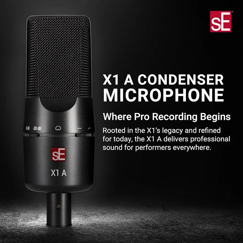 sE Electronics X1 A Mic Cablato Pro Conden. Studio x voce e strumenti musicali