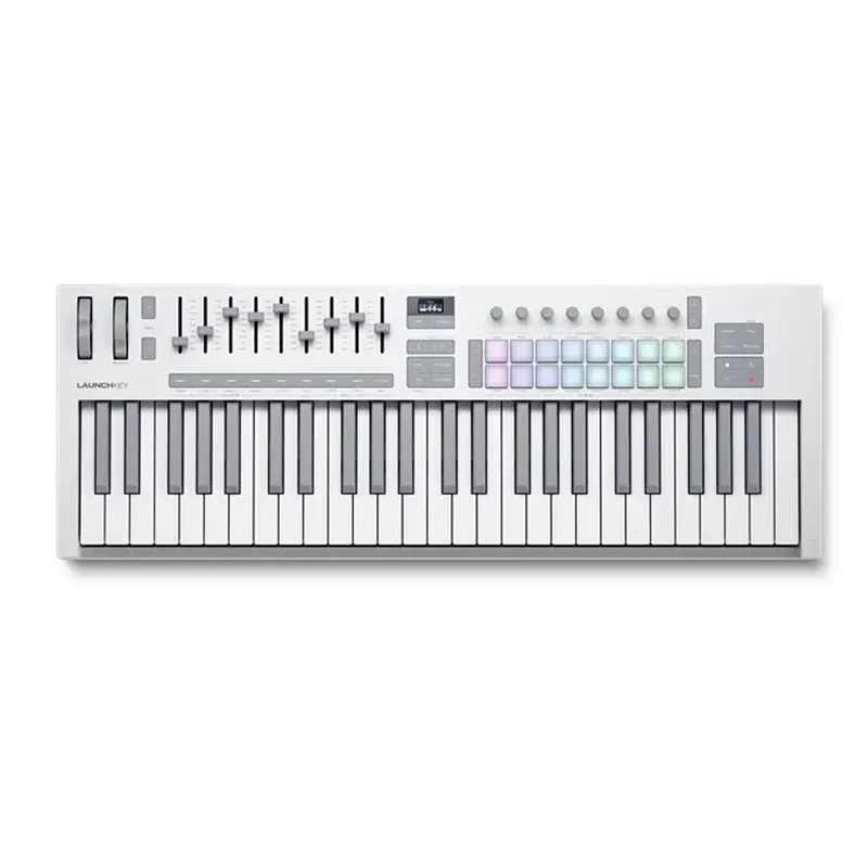 Novation Launchkey 49 MK4 WHITE Controll. MIDI x DAW 49T semi-pesati full-size