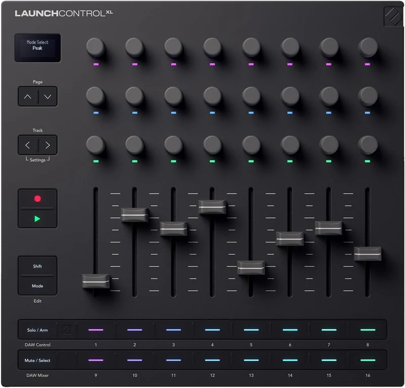 Novation LAUNCH CONTROL XL MK3 Controller MIDI 8 fader 24 encoder puls. assegn.
