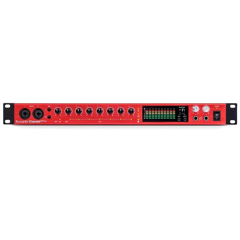 Focusrite Clarett+ 8Pre Interf. Audio USB Pro x PC Mac device iOS con 8In 10Out