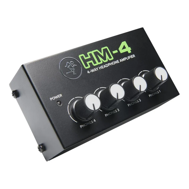 Mackie HM-4 Amplificatore Professionale per Cuffia a 4 Vie, Nero