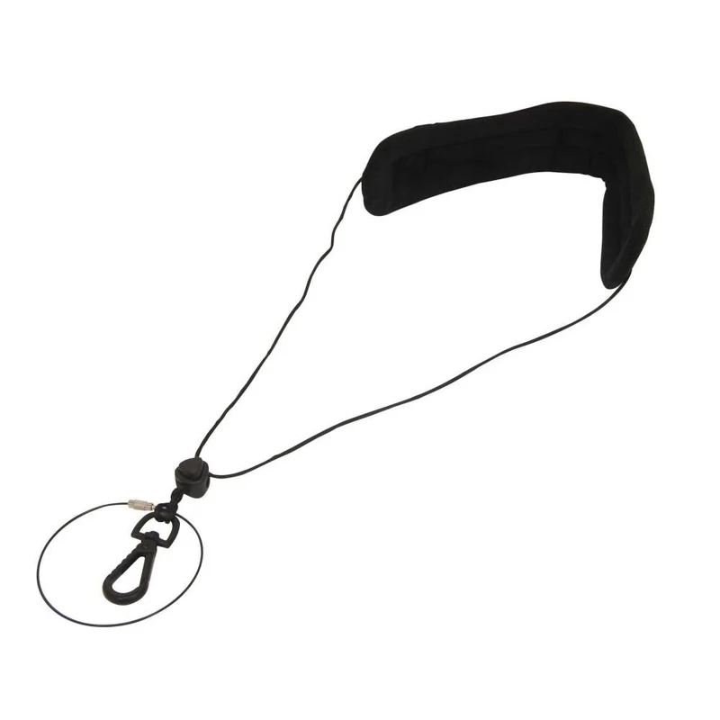 Proel DHSTRAP810 Tracolla x Sax morbido velluto imbottito gancio in metallo Nero
