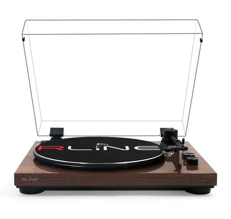 RLINE RLTN11GWLN Giradischi a cinghia con modulo Bluetooth, Noce Lucido