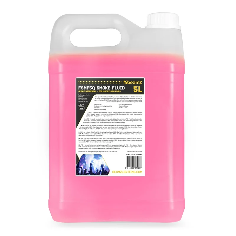 Beamz FSMF5Q Liquido macchina del fumo 5Lt con effetto booster CO2 non tossico