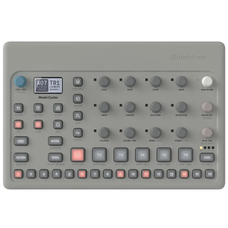 Elektron MODEL:CYCLES Groovebox FM a 6 PAD e Track Audio usate anche in MIDI