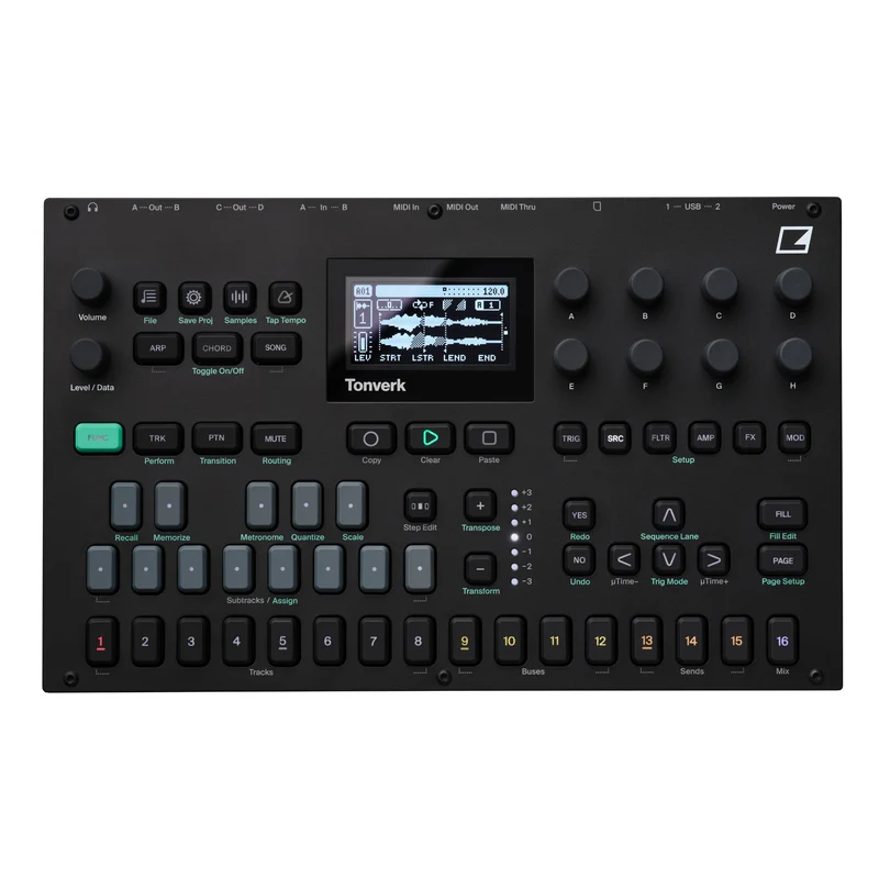 Elektron TONVERK Multisampler Workstation Audio Pro polifonico 8 tracce stereo