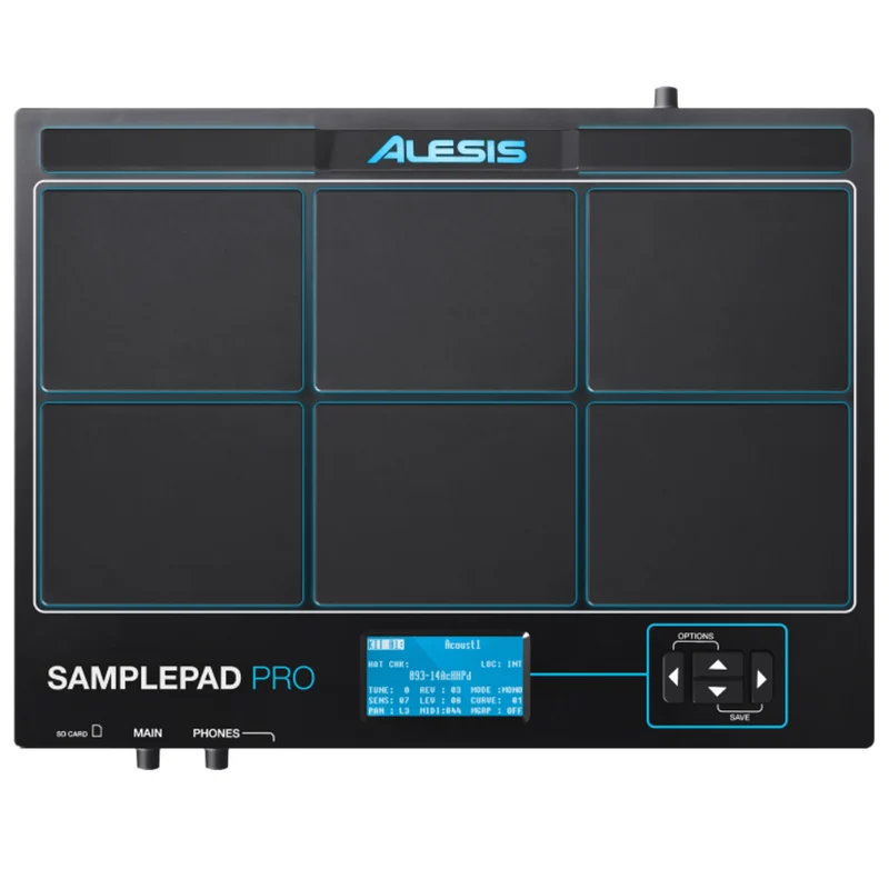 Alesis Samplepad Pro Pad percussivo 8 zone 10 kit da 200 suoni batteria piatti