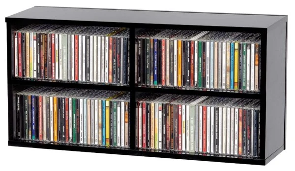 Glorious CD Box 180 Black Raccoglitore per contenere fino a 180 CD, Nero