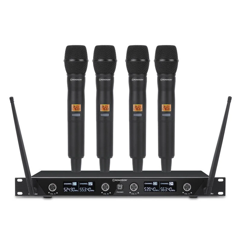 Rondson BE-1040/4MIC-2 (670.4-658.1 - 687.1-664.1) Sist. Mic. Wir. 4 Palm. Nero