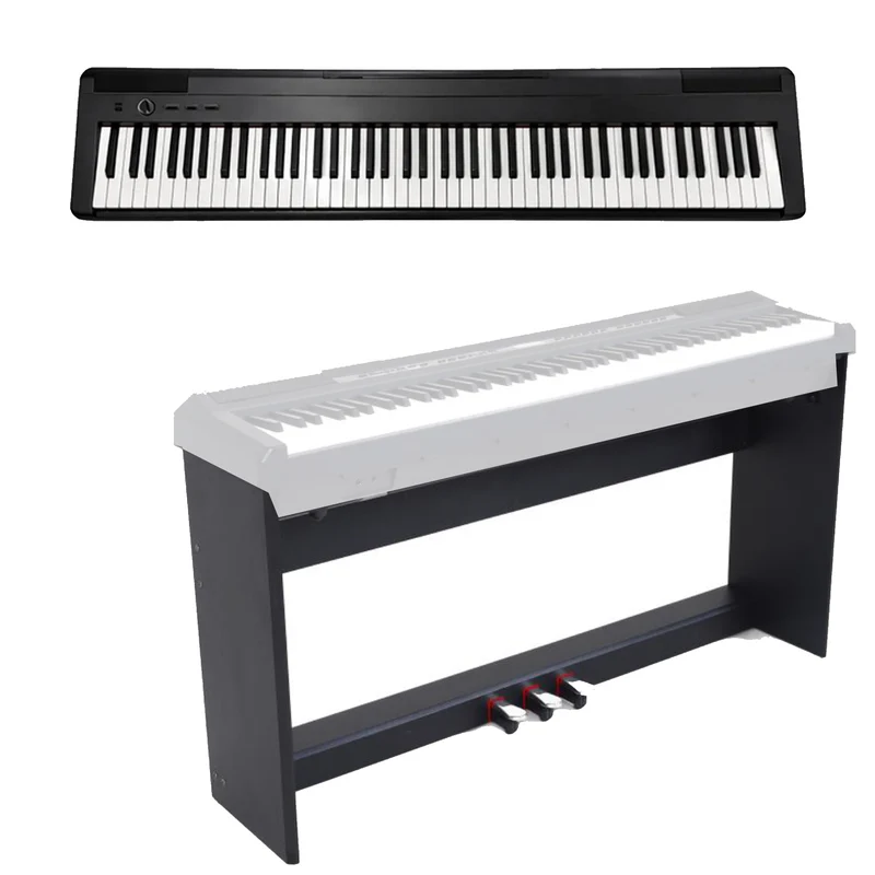 Echord EP-88 BLK Pianof. Digit. 88T Pesati H.Action Nero + Echord WS10 BLK Supp.