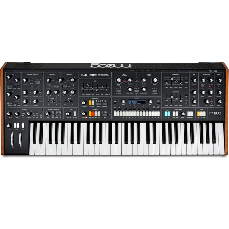 Moog MUSE Sintetizzatore Pro Polifonico Bitimbrale Analogico a 61 Tasti e 8 Voci